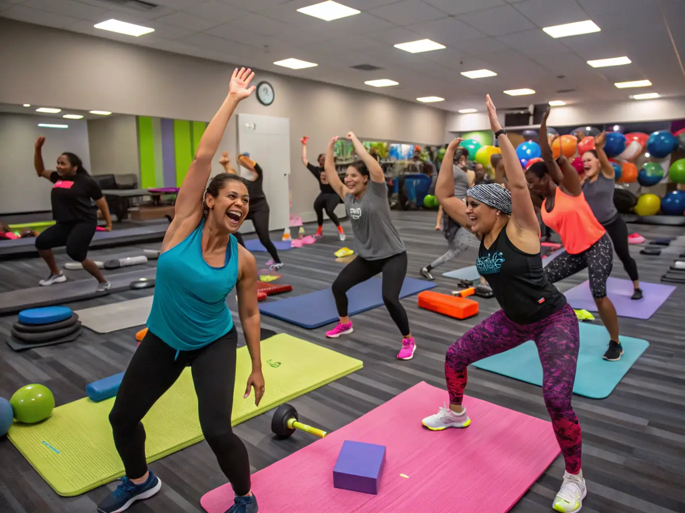 A vibrant photograph capturing B.N.S. Boxe Nantaise Savate members participating in a Savate workshop, featuring interactive drills, demonstrations, and opportunities for skill development.
